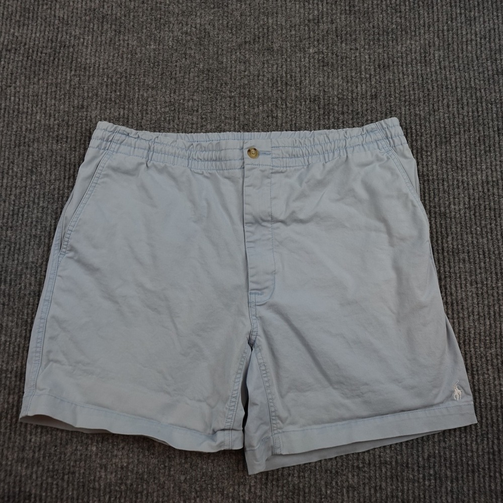 Polo Ralph Lauren Shorts Mens Large Blue Classic Fit Elastic Waist 6 Inseam